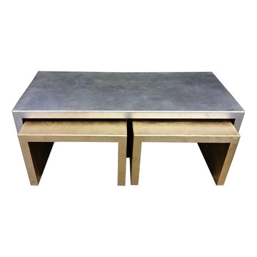 Panel End Nesting Coffee Table