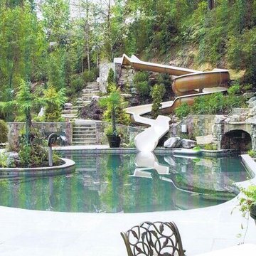 Custom Spiral Waterslide