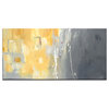 50 Shades of Gray and Yellow, Canvas Print
