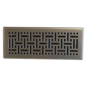 Imperial Rg3249 Vine Design Steel Floor Register Satin Nickel 4