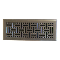 50 Most Por Contemporary Registers Grilles And Vents For 2018 Accord Ventilation Satin Nickel Wicker Plated Steel Floor Register 4 X12