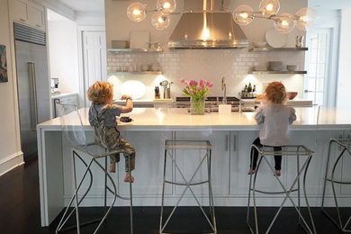 Example of a transitional kitchen design in Birmingham