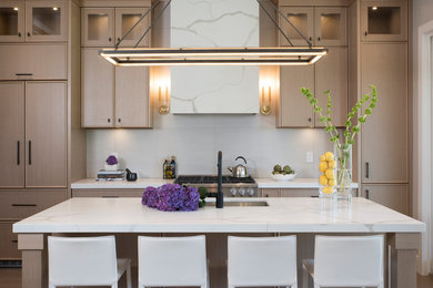 Transitional kitchen photo in Vancouver