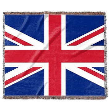 "United Kingdom Flag" Woven Blanket 60"x50"