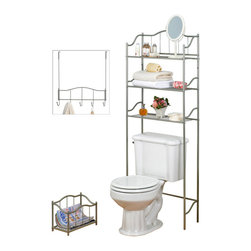 Complete Bathroom Set - Nickel - Bathroom Cabinets