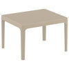 Sky Side Table 24 inch Taupe
