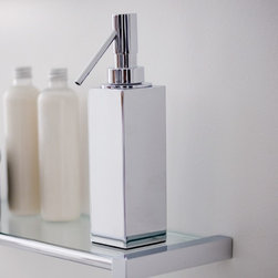 WS Bath Collections Metric 38.78.31.002 Soap Dispenser in Polished Chrome - Bathroom Accessories