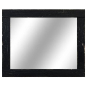 Kettle Black Natural Rustic Style Vanity Mirror , 60"x30", Non-Distressed