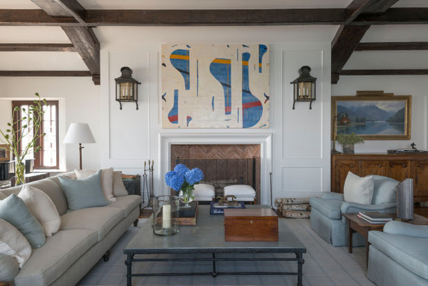 Beach Style Living Room by Rich AV Design, LLC.