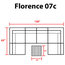 Florence 7 Piece Outdoor Wicker Patio Furniture Set 07c