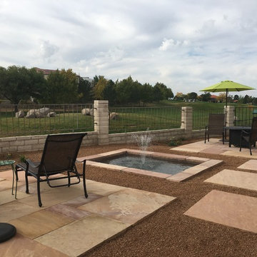 Flagstone Patio With A View