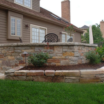 Avondale Real Thin Stone Veneer Backyard Patio