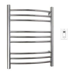 WarmlyYours Riviera 32'' Towel Warmer in Brushed Stainless Steel TW-R09BS-HW - Towel Warmers