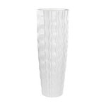 Elk Home - Wave Vase Large White - Resplendent in Gloss White, Black Ash, Haute Gold, and Emerald Green, our beautifully handcrafted Wave series Vessels emulate the tide-driven energy story of deep-sea kelp forests. Light-weight fiberglass construction.