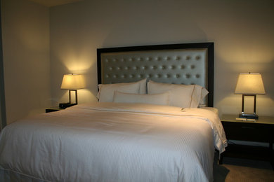 Trendy bedroom photo in Houston