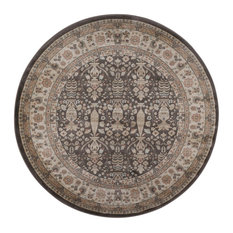 Radici USA Garda 5'3"x5'3" Circular Fabric Rug, Brown