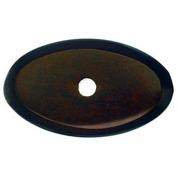 Aspen Oval Backplate 1 1/2" - Mahogany Bronze
