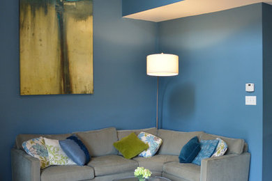 Inspiration for a contemporary living room remodel in Philadelphia