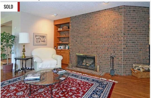 70 S Brick Wall With Fireplace Needs A Facelift