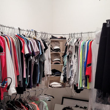 Before and After Master Walk in Closet