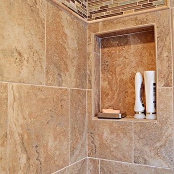 Johns Creek, GA - 2 Bathrooms and Fireplace Surround