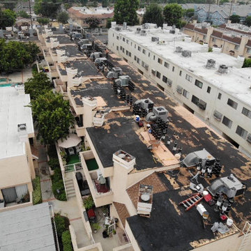 Apartment building roof replacement