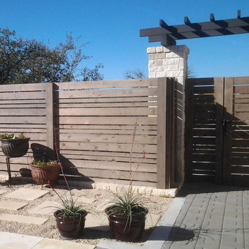 Custom Horizontal Cedar Fence