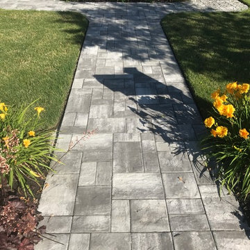Gray Paver Sidewalk