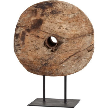 Incana 20Lx4W Natural Brown Wood Reclaimed Wheel