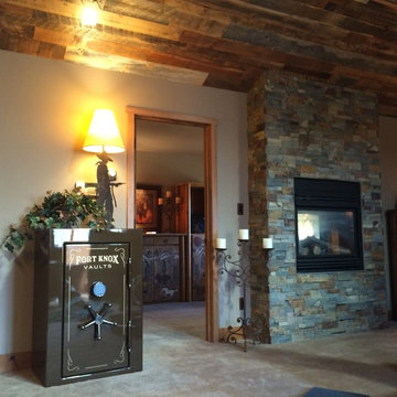 Realstone resurfaced fireplace
