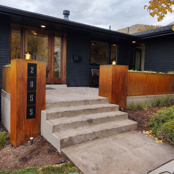 Beautiful Corten Modern Porch - Salt Lake City, Utah