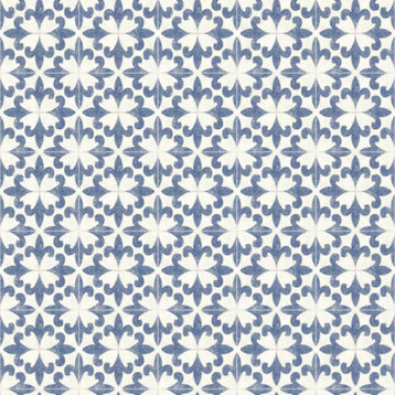 Remy Blue Fleur Tile Wallpaper Bolt