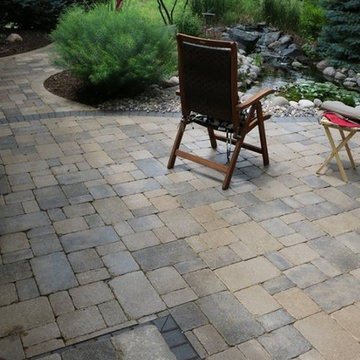 Paver Patio Design and Pond