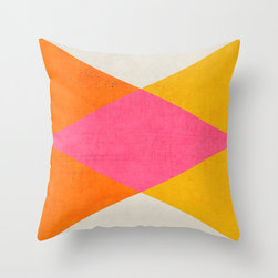 Summer Triangles Throw Pillow by Her Art - Decorative Pillows