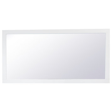 Anderson Rectangle Vanity Mirror 72", White