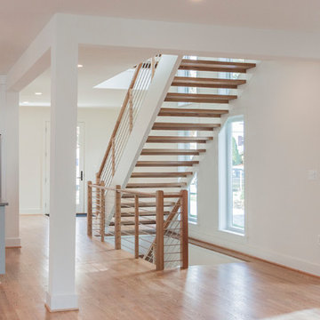 Project #48 | Contemporary Staircase with Warm Tones