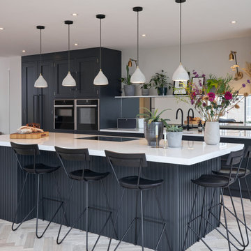 Sophisticated Black Bespoke Shaker Kitchen