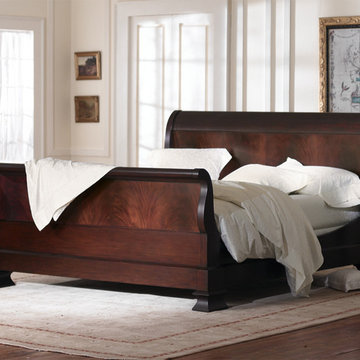 Hamilton Sleigh Bed- Flame Mahogany