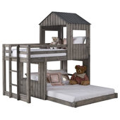 Atlantic Furniture Columbia model twin full Staircase bunk bed kids bedroom  furniture. Atlantic furniture brand twin full bunkbeds and columbia bunk  beds with stairs steps and stairway in Antique Walnut, White Natural