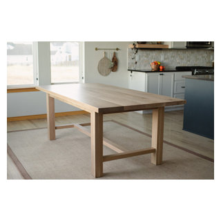 'Vega II' White Oak H Leg Dining Table - Scandinavian - San Diego - by ...