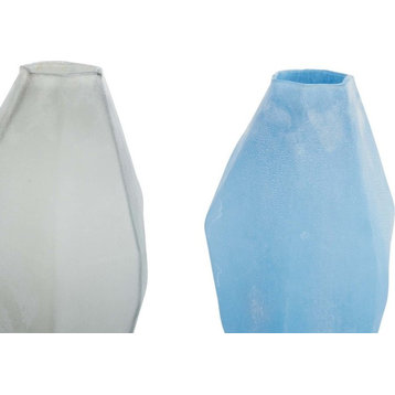 GwG Outlet Glass Frosted, Vase 3 Assorted, 5  x13