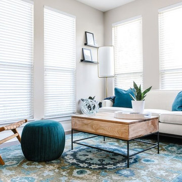 NoDa Townhome | Living and Master