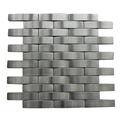 Silver Stainless Steel Subway Style Mosaic Tiles - Home Accessories & Decor