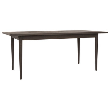Onyx 67"- 91" Extendable Dining Table, Black, 30Hx91Wx37D, 30hx71wx37d