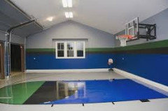 Indoor basketball court and garage cost estimate