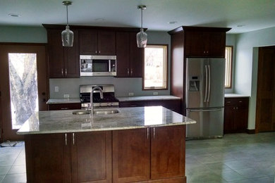Example of a trendy kitchen design in Other