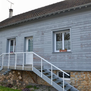 Décapage façade bois