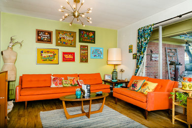 Photo of an eclectic living room in Austin.