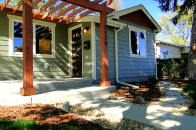 Inspiration for a contemporary exterior home remodel in Denver