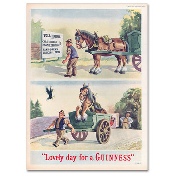 Guinness Brewery 'Lovely Day For A Guinness XI' Canvas Art, 35"x47"